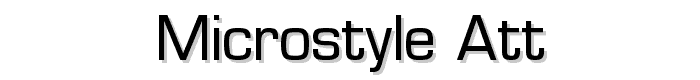 Microstyle ATT font